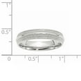 thumbnail image 2 of Primal Gold 14 Karat White Gold 5mm Double Milgrain Comfort Fit Band Size 11, 2 of 5