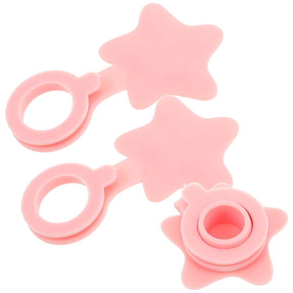 STRANDCHIC 3Pcs Pink Tub Drain Stopper Easy Operation Universal Bath Plug for