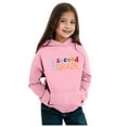 thumbnail image 3 of Girls Hoodies Winter Warm Pullover Long Sleeve Letter Printed Sweatshirt Comfortable Kids School Outfit Casual Tops, 3 of 4