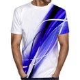 thumbnail image 2 of LUOGENLI T-shirts pour Hommes Mode Masculine Grande Taille T-Shirt Graphique à Manches Courtes Imprimé 3D Décontracté Quotidien Mode Urbaine T-shirts Graphiques Pêche Pâques Bleu TTTTG, 2 of 7