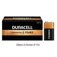 thumbnail image 1 of Lot de 24 Piles Alcalines 9 Volts Duracell Coppertop (MN1604), 1 of 1