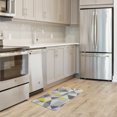 thumbnail image 3 of The Rug Hub 24"X36" Padded Comfort Anti Fatigue Floor Mat For Kitchen, Office, Desk Grey and Yellow Geo Pattern 1/2" Thick Cushioned Foam, 3 of 10
