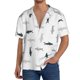 thumbnail image 1 of Fotbe Cute Shark Camisa Estampada de Manga Corta para Hombre, Casual de Verano, Estilo Playero, Sin Arrugas-Small, 1 of 5