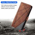 thumbnail image 5 of For Samsung Galaxy S24 Fe Case Imprinted Lines Pu Leather Splicing Wallet Phone Cover, 5 of 5