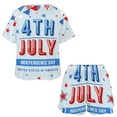 thumbnail image 3 of 4th of July Print Women'S Pajamas Set Summer Sleepwear Sets 2 Piece Lounge Set, 3 of 7
