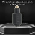 thumbnail image 3 of Mini Optical Audio Adapter 3.5MM Female Jack To Digital Toslink Male Plug for Amplifier,1 x Optical Audio Adapter,Black, 3 of 6