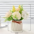 thumbnail image 2 of Hortensias artificiales, plantas verdes falsas, plantas en macetas, pequeños adornos, decoración de la sala de estar del hogar, comedor, bonsái., 2 of 5