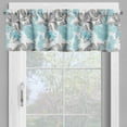 thumbnail image 2 of Ambesonne Grey Blue Valance Pack of 2, Flowers and Foliage, 54"X12", Multicolor, 2 of 5