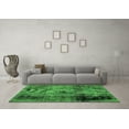 thumbnail image 3 of Ahgly Company Indoor Round Abstract Green Modern Area Rugs, 6' Round, 3 of 4