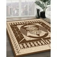 thumbnail image 2 of Ahgly Company Indoor Rectangle Patterned Blood Red Brown Area Rugs, 3' x 5', 2 of 6