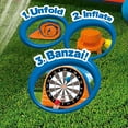 thumbnail image 3 of Banzai Land Bouncer All Star Inflatable Outdoor Sports Kick Dartboard Game Set, 3 of 5
