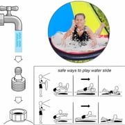 KOPPOP 25ft Double lane Water Slide for Kids & Adults, Heavy Duty Backyard Slip with Sprinkler, 2 Boards - Summer Outdoor Play