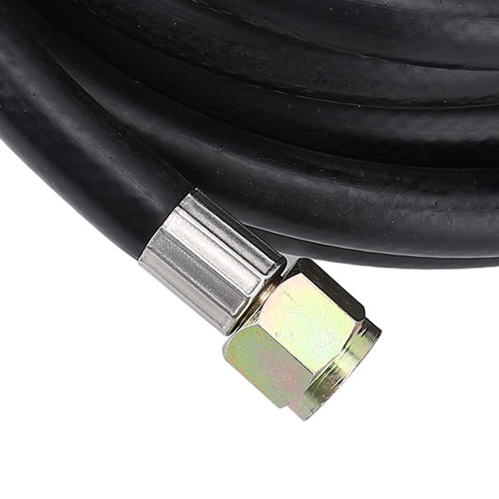 BIMZUC High Pressure Propane Gas Line Extension Hose QCC1 1lb to 20lb Tank Converter 20ft / 6.1m RV Grill Fire Pit Heater Connector 3/8in Female to 1/8in MNPT Fitting