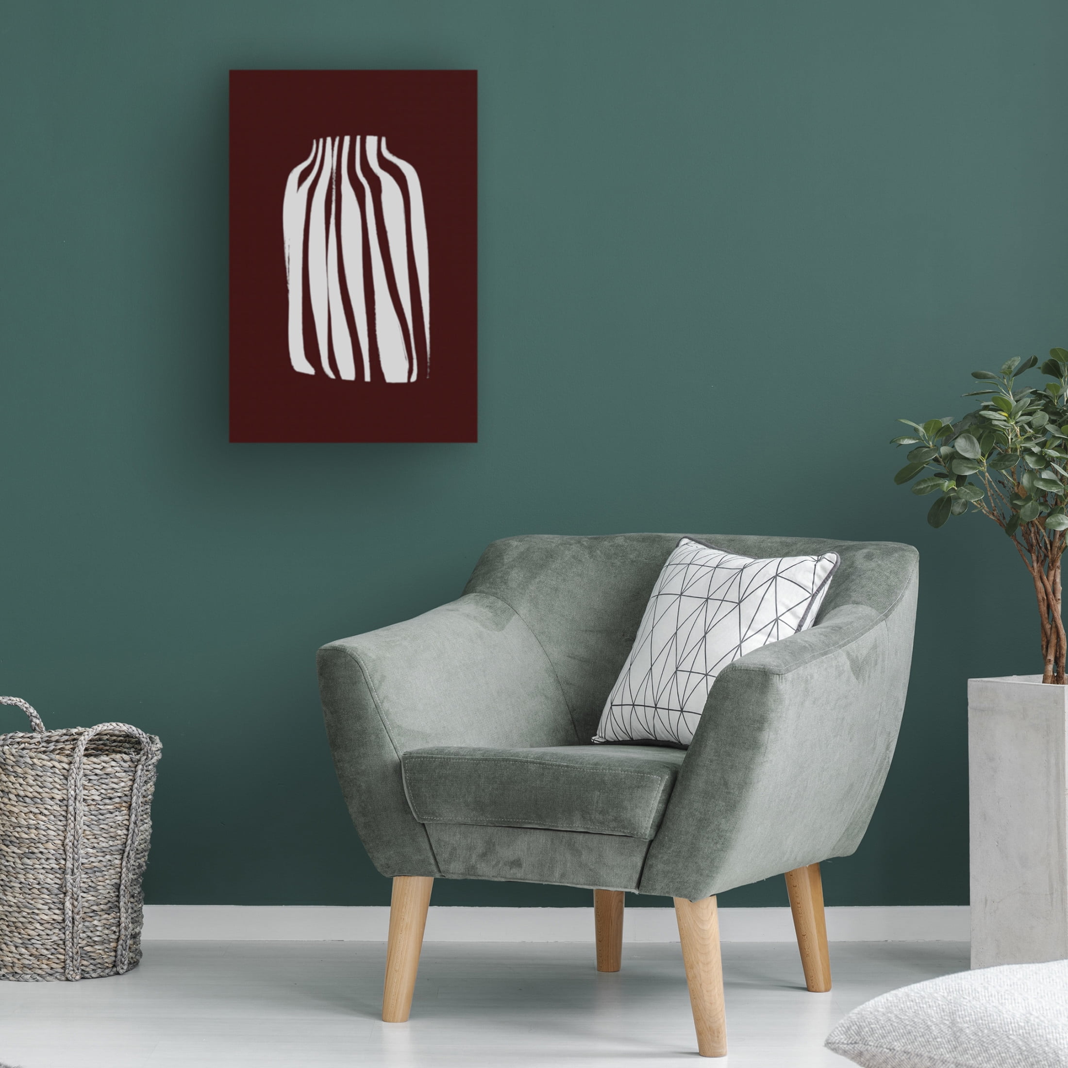 Canvas Wall Art - Incado 'Vase' Wall Art for Living Room, Bedroom, or Office Décor by Trademark Fine Art - 30 x 47 Inches
