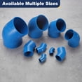 thumbnail image 4 of Uxcell 2 piezas de accesorios de codo de 45 grados de 2.5" para tuberías, grado de construcción de muebles, adaptador de esquina de 45 grados azul, 4 of 6
