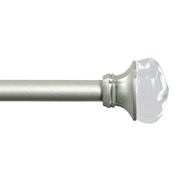 Mainstays 48-84 in. Grayson Adjustable Petite Cafe Curtain Window Curtain Rod, 1/2 in. Diameter