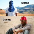 thumbnail image 4 of GFDYREE 3PCS Silky Durags Pack for Men Waves, Satin Doo Rag, Award 1 Wave Cap, 4 of 7