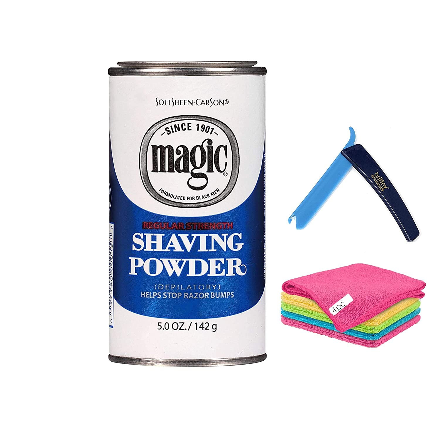 6 Pack - Magic Shaving Powder Blue Regular Strength 5 oz