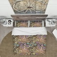 thumbnail image 2 of Designart 'Ornamented Colored Pattern with Flowers and Paisley' Floral Duvet Cover Set, 2 of 4