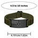 thumbnail image 3 of Pulsera con iniciales de letras de bandera para hombre | Muñequera elástica ajustable de nailon | Etiqueta del alfabeto de acero inoxidable | Cómoda correa elástica | 1 pieza | Se adapta a 4,5-10, 3 of 6