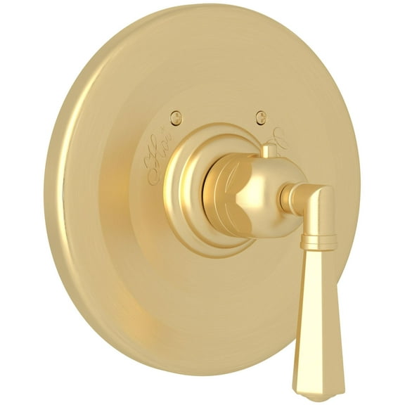 Rohl A4814lm Palladian Thermostatic Shower Valve Trim Only - Satin Unlacquered Brass