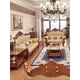 thumbnail image 4 of Leather sofa solid wood suite villa first floor leather living room luxury retro sofa My Lux Decor Round, 4 of 23