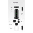 thumbnail image 4 of Portable Coffee Machine, 3 in 1 Cordless Electric Coffee Maker, Work with Capsule and Ground Coffee, Cold Brew and Heating Coffee Maker（black）, 4 of 5