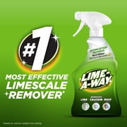 Lime-A-Way Hard Water Stain Remover Spray, Removes Lime, Calcium & Rust in Seconds, Bathroom Cleaner, 32 fl oz