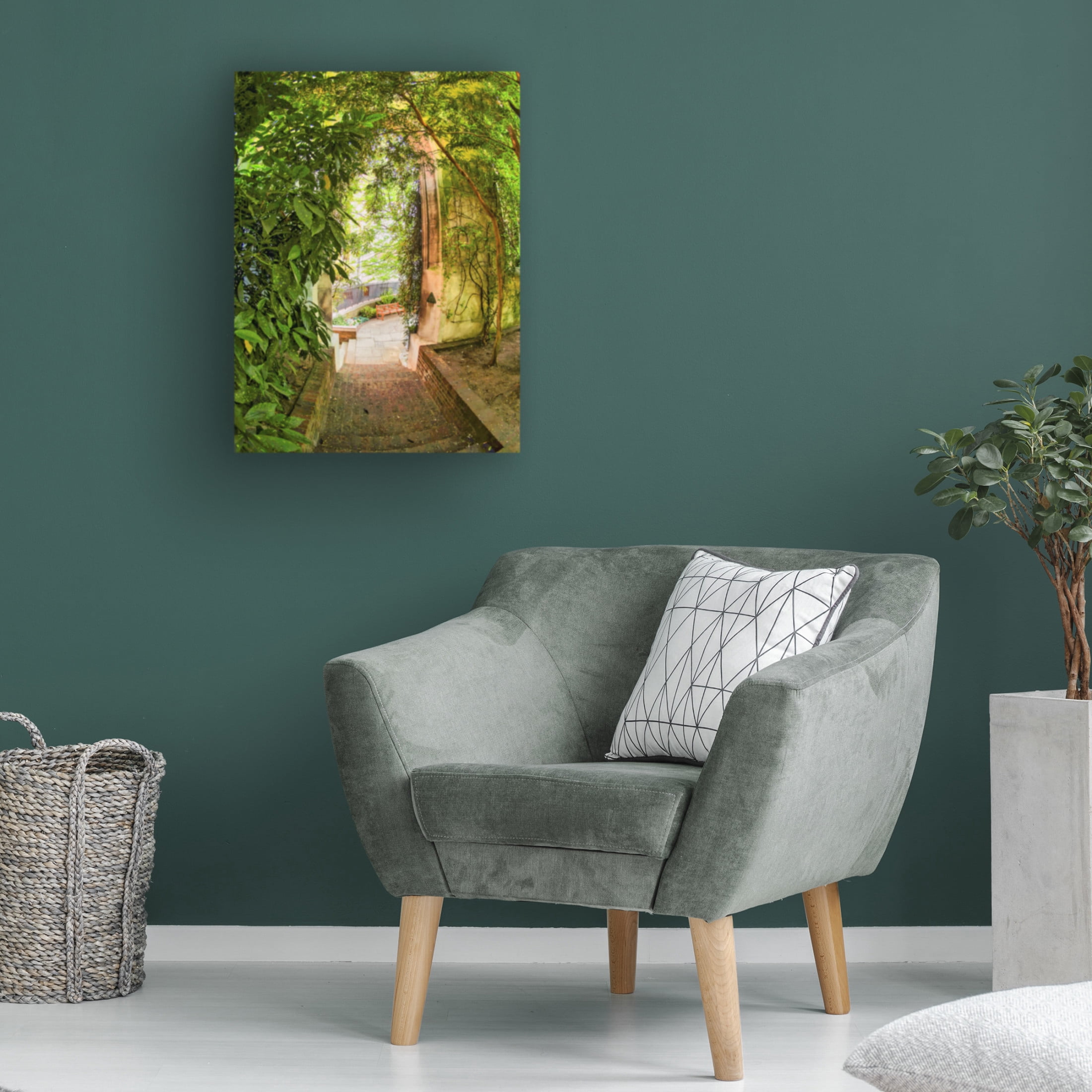 Canvas Wall Art - Mark A Paulda 'Step Into St Dunstan In The East' Wall Art for Living Room, Bedroom, or Office Décor by Trademark Fine Art - 24 x 32 Inches