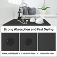thumbnail image 3 of Kitchen Dish Drying Mat for Kitchen Counter 31.5"x17", Diatomite Coffee Mat Anti-slip Rubber Backed, Black, 3 of 17