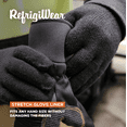thumbnail image 2 of RefrigiWear Moisture Wicking Stretch Fit Glove Liners Black (Pack of 12 Pairs), 2 of 6