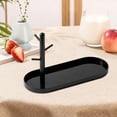 thumbnail image 6 of FVDPWYE Entryway Tray Key Bowl Elegant Storage Holder Jewelry Dish Organizer for Desktop Black Single, 6 of 9