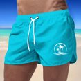 thumbnail image 1 of WILLBEST Pantalones Cortos de Verano para Hombre, Deportivos, de Moda, para Playa, Ocio, Viajes, Poliéster, Estampado de Cocoteros., 1 of 4