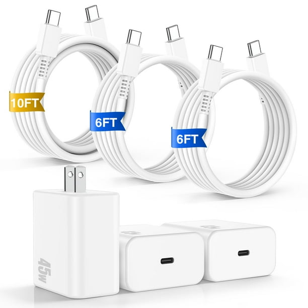 Cargador Fikeloy 45W USB C de carga rápida para iPhone 16 Pro Max