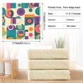 thumbnail image 6 of Yayeee 6 Pack Kitchen Dish Cloths Set for Washing Soft Drying Absorbent Microfiber Towels, Purple Geometric, 6 of 9
