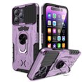 thumbnail image 2 of Elegant Choise for iPhone 14 Pro Case Built-in Tempered Glass Screen Protector Slide Camera Lens Phone Cover, Purple, 2 of 14