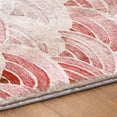 thumbnail image 5 of Addison Rugs Dream Shag Premium Machine Washable Transitional Arches Red Rectangle Rug, 5' x 7'6", 5 of 8