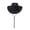 Black, variant on Jxzom Women Men Cowboy Hat Classic Roll Up Brim Fedora Cowgirl Hat Western Cowboy Hat Stage Performance Hat