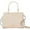 Beige, variant on Kate Spade Leila Medium Triple Compartment Satchel Crossbody Bag Light Sand