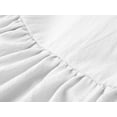 thumbnail image 4 of Vestido Dutebare para niñas pequeñas, algodón y lino, con volantes, blanco 80, 4 of 6