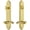 Lifetime Brass, variant on Grandeur Arcprt_Tp_Eset_234_Rh Arc Solid Brass Tall Plate Single Cylinder Keyed Entry Set
