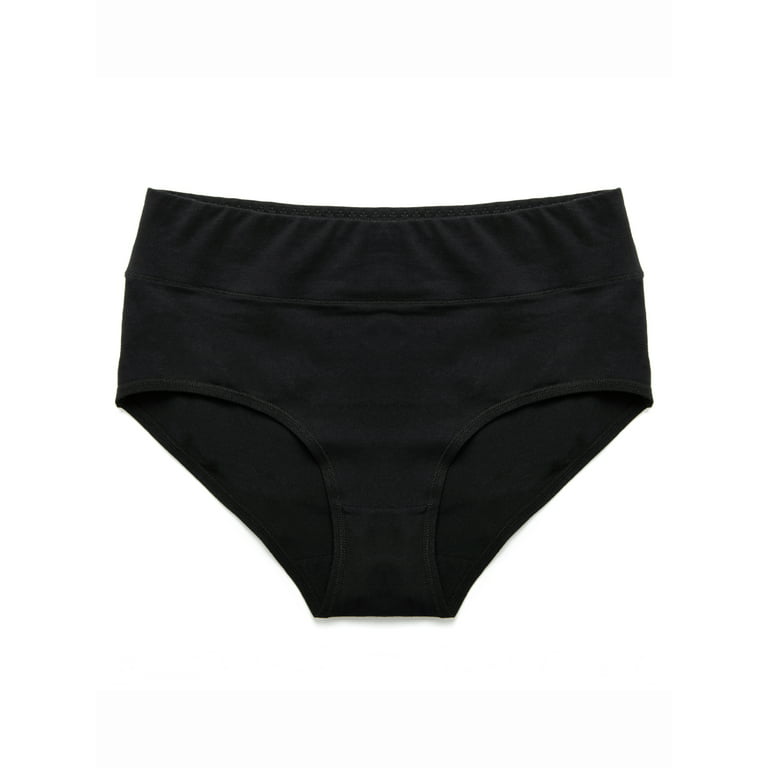 YUEGOSLIFU Cotton Comfort Flex Fit Microfiber Panties for Women, Breathable  Bikini Underwear Hipsters Seamless Bikini Briefs 4 Pack, 4 Black, M at   Women's Clothing store