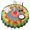 Colorful Tie Dye-1, variant on Colorful Tie Dye Mandala Round Tablecloth 60"x60",Wrinkle Wipeable Table Cloth for Kitchen Dining Room Picnic Patio Party