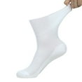 thumbnail image 2 of 4 Pairs/Lot Summer Breathable Thin Diabetic Socks Non Binding Loose Top Diabetes Hypertensive Patient Swollen Feet Men and Women White One Size, 2 of 6