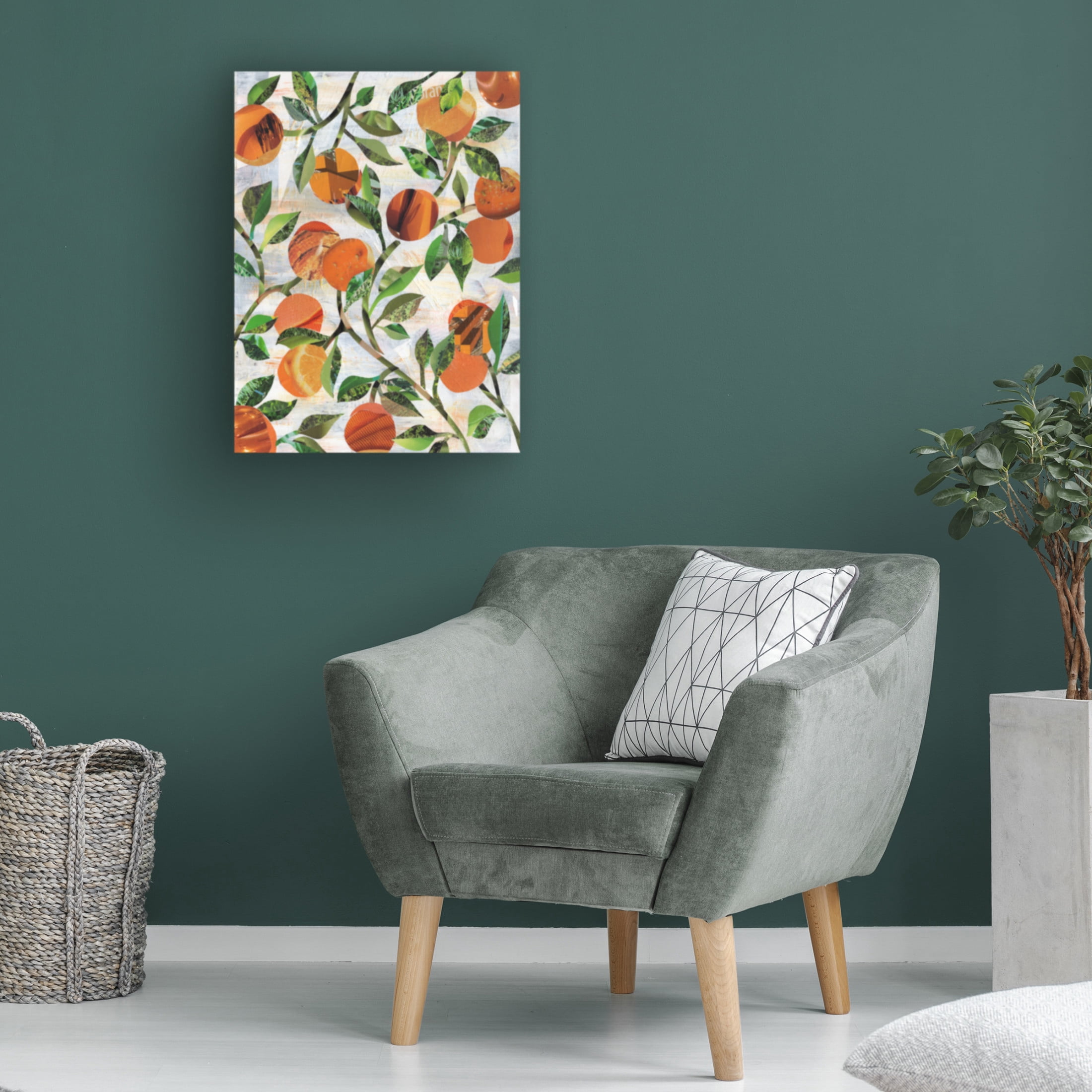 Canvas Wall Art - Artpoptart 'Oranges 2' Wall Art for Living Room, Bedroom, or Office Décor by Trademark Fine Art - 24 x 32 Inches