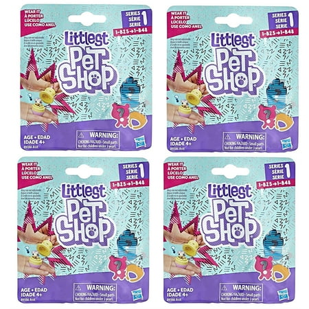 - Littlest Pet Ship Blind Bags 4-Pack Ring Base Series 1 Wear it Hasbro B93863PK