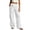 White Pants, variant on ANINEO Women's Elegant High Wlex Pleated Wide Leg Pants For Casual Everyday Wear Flat Front Elastic Waist Breathable Easy Comfort Ladies Solid Color Summer Trousers
