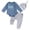 Blue, variant on newwalpole Little Brother Outfit Long Sleeve Romper and Pants Baby Boy Coming Home Hospital Outfit Fall Winter Clothes Blue for Size 9-12 Months