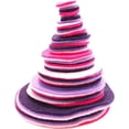 thumbnail image 1 of Playfully Ever After Pink, Light Pink, Purple & Dark Purple Craft Felt Circles (Mixed Size Pack - 56pc), 1 of 5