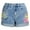 Light blue, variant on YVNAURA Women's Embroidered Denim Shorts Tassel Irregular Frayed Raw Hem Mid Waist Distressed Flower Jean Shorts for Summer Festival Casual Boho,Light Blue,L